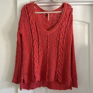 Free people open knit sweater